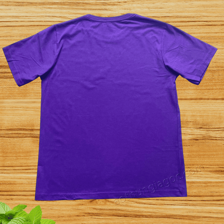 Áo Thun Cotton 2 Chiều 65/35 Màu Tím